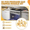 20 Pcs Propane Gas Orifice Nozzle Conversion Kit for Water