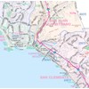Orange County, California Detailed Arterial Wall Map (2 Large Sizes)