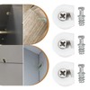 SING F LTD 50pcs 20mm Knock Down Cam Lock Three-in-one