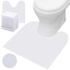 Drydiet 50 Pcs Disposable Toilet Mats 24 x 24 Inches