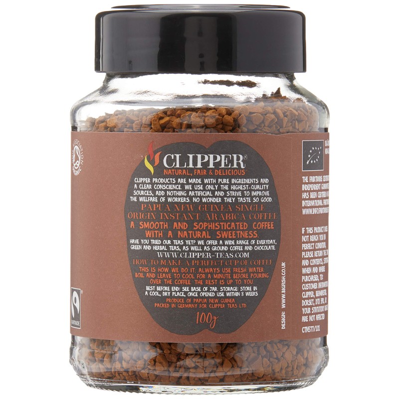 Clipper Papua New Guinea Rich Roast Single Origin Arabica Coffee,