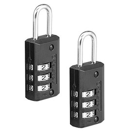 Master Lock 646T Candado para Equipaje de Combinación Reprogramable a 3 Dígitos