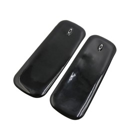 INFINAUTO 2 Pcs Black Rubber Car Front Rear Bumper Protector Corner Guard Scratch Sticker Stylish Design