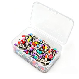 Cepillos De Pulido Dentales De Nylon De 100 Piezas, Cepillos de Pulido Dientes, Color Mezclado, 100 Unidades/Caja, Adecuado para clínicas dentales, usuarios domésticos y profesionales del cuidado bucal