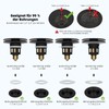 Hibbent Universal Sink Plug Black (1.1-1.81 inches/30-46 mm), Elegant Brass