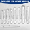 Workpro 9-Piece Shower Valve Socket Wrench Set with Bar Handle