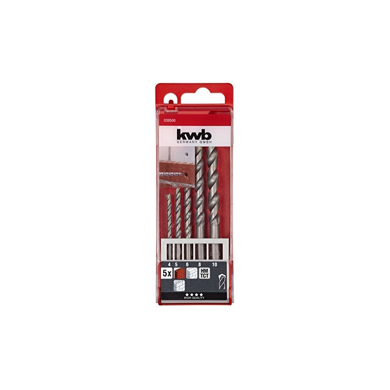 KWB Masonry Drill Bit Set 5/8-Piece ISO 5468 0395 –