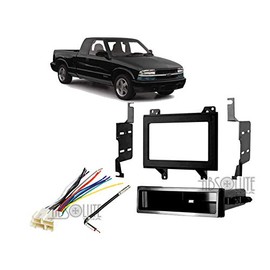 Absolute USA ABS99-3045 Fits Chevy S 10 Pickup 1994-1997 Double DIN Stereo Harness Radio Install Dash Kit Package