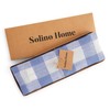 Solino Home Checkered Linen Placemats 14 x 19 Inch -