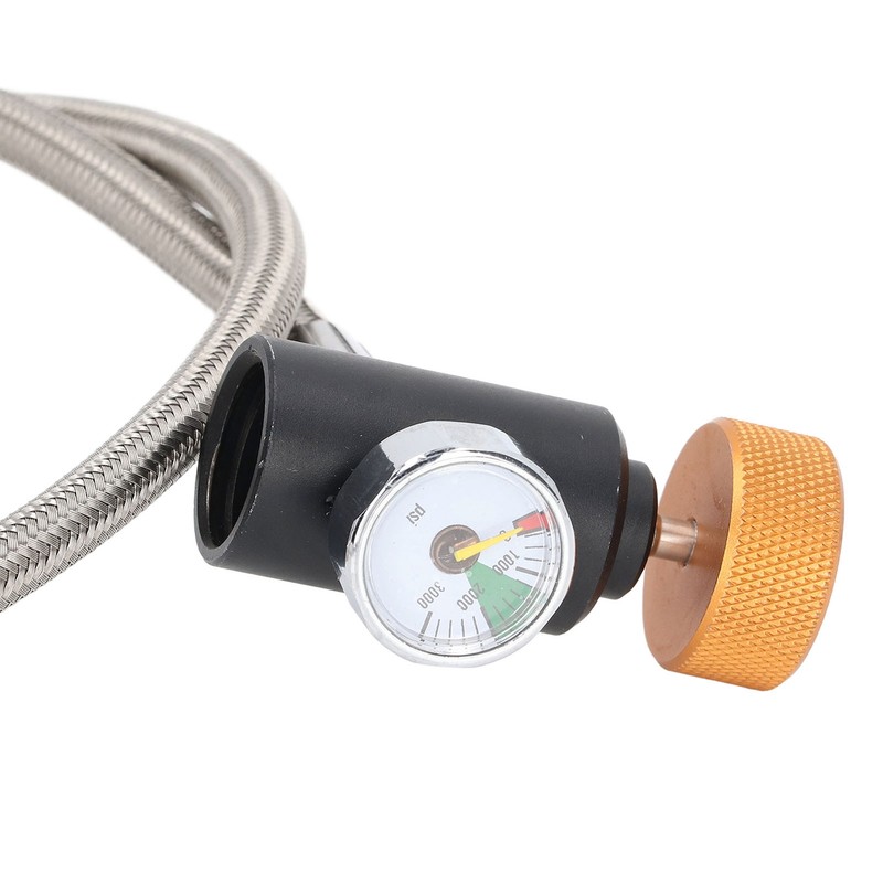 CGA320 G1/2 Cylinder Refill Adapter Dual Valve CO2 Tank Adapter