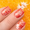 Whaline 4 Pieces Halloween Nail Art Plates Image Stamp Templates