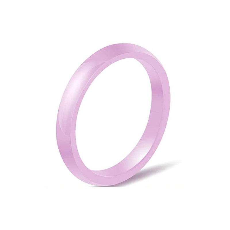 Jude Jewelers 3mm Plain Simple Ceramic Ring Wedding Band Classical