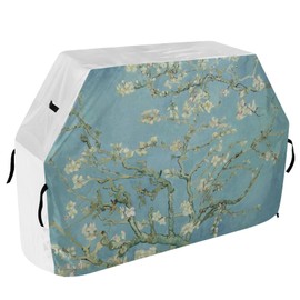 Premium Grill Cover Waterproof Vincent Van Gogh Almond Blossom Barbecue Cover Fade Resistant BBQ Cover Heavy Duty Fits Grill Widths Up to 25 in