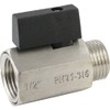 Stainless Steel Mini Ball Valve with Toggle Handle for Compressed