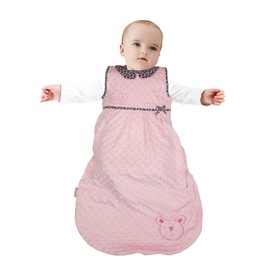 Baby Sleeping Bag Wearable Blanket Sleep Sacks 3-6 Months Infant 9M Sleeveless Newborn Swaddle Girl Transition Sack 0-6 Months Girl Soft Dot Velour Toddler Adjustable Bags Kids Warm 1.8 Tog 4 Season