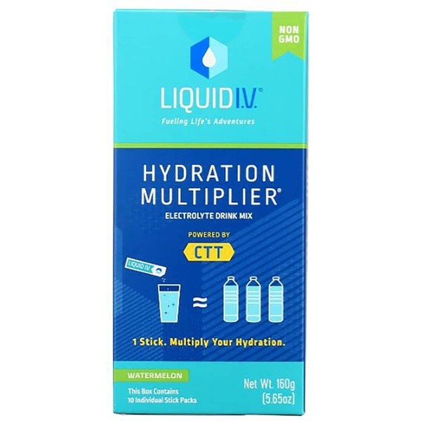 LIQUID IV Watermelon Hydration Drink Mix 10 Count, 0.56 OZ