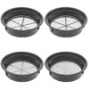 FindingKing Gold Mining Pan Classifier Set of 4 Black Pans