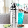 Oggi 23-Ounce Stainless Steel Cocktail Shaker, Silver