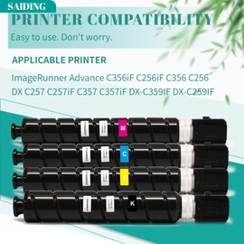 GPR-58 GPR58 Toner Replacement for Canon ImageRunner Advance C256iF II C256iF III C356iF II C356iF III DX C257iF DX C357iF DX C359IF DX C259IF Printer.