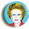 Ozorath POP ART MARGARET THATCHER BADGE BUTTON PIN (Size is