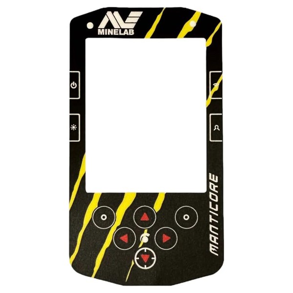vinyl keypad sticker For The Minelab Manticore Metal Detector (YELLOW