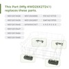2-Pack WD28X27241 Dishwasher Rack Carrier and Roller Kit Compatible GE