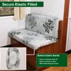 CRFATOP 2 Sets RV Dinette Cushion Covers Printed Camper Cushion