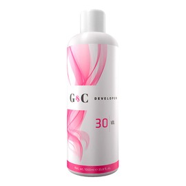 Gel and Cream 30 Volume Professional Lightening System Peroxide Developer infused with Collagen - Great for Sensitive Scalps 33.8oz / 1lt