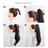 Natural Black Ponytail Extension,SYXLCYGG Straight Clip Claw Ponytails 22" 5.5
