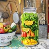 eleganttime 128 oz Mason Jars Extra Wide Mouth 2 Pack,
