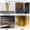 6Pcs Step Drill Bit Set, HSS Drill Bits Cone Drill