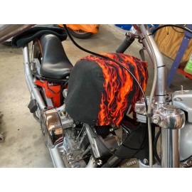 IronHeadCycle Harley Ironhead Gas Tank Fabric Storage Cover, Deluxe Version