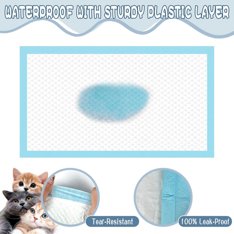 Cat Pee Pad for Breeze Systems,100 Count Super Absorbent Leak-Proof