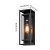 mirrea 18" Classic Outdoor Wall Sconce 1 Light in Matte
