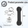 Huthbrother 160793 Bagger Latch Straps and Hardware, Compatible with Husqvarna