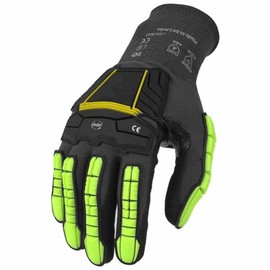 MOLLIFII Abrasion/Impact Glove, A1 Cut Level, 15 ga, Black, XL (10), Mfr: R-840VP-A