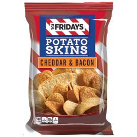 T.G.I. Friday's TGI Friday's Cheddar Bacon Potato Skins Snack Chips 4oz Pack of 3