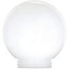 6 Inch White Acrylic Lamp Post Globe with 3.24 Inch