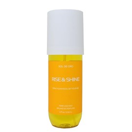 SOL DE ORO Rise & Shine Body Perfume Mist, Gourmand Floral Fragrance with Vanilla & Jasmine, 8 fl oz/ 236 mL