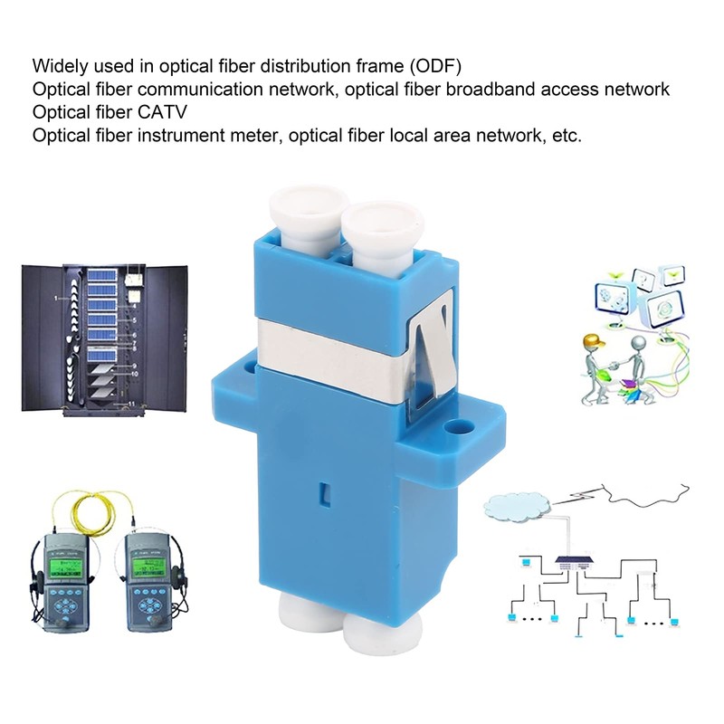 Fiber Optical Coupler LC to LC, UPC Duplex Flange Fibre