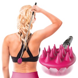 Cactus Scratcher Cactus Scratcher Extendable Back Scratcher, Long Stick Double Side Back Scratcher for Adults, Gifts for Men Women, Itch Reliever for Back, Head and Body, Can Extend Up to 24.5 inches (Pink)