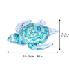 Qf Hangmade Glass Figurine Blown Sea Turtle, Glass Sculpture, Home