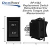RecPro RV Electric Tongue Jack Switch, Push Button, Black, 2