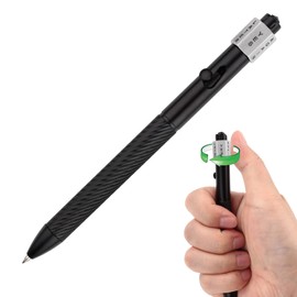 SMOOTHERPRO Fidget Spining Bolt Action Pen, Retractable Ballpoint Pen with Decision Maker, Compatible with Pilot G2 Refill, 0.5mm Black Ink EDC Pen for Office School Valentines Easter Gift, Black