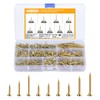 Pack of 410 Self-Tapping Screws, M3 M3.5 M4 Flat Head
