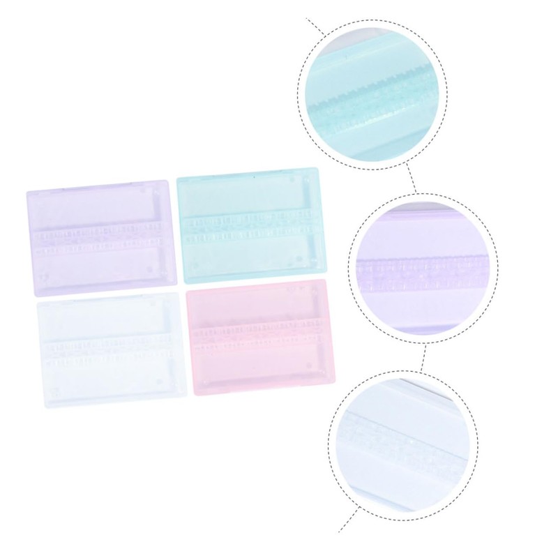 Healeved 12pcs Grinding Heads Organizer for Electric Manicure Machine Portable