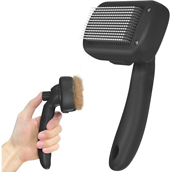 Self Cleaning Shedding Brush - Skin Friendly Grooming Tool for