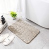 YIHOUSE Memory Foam Bath Mat Cobblestone Bathroom Rug Non Slip