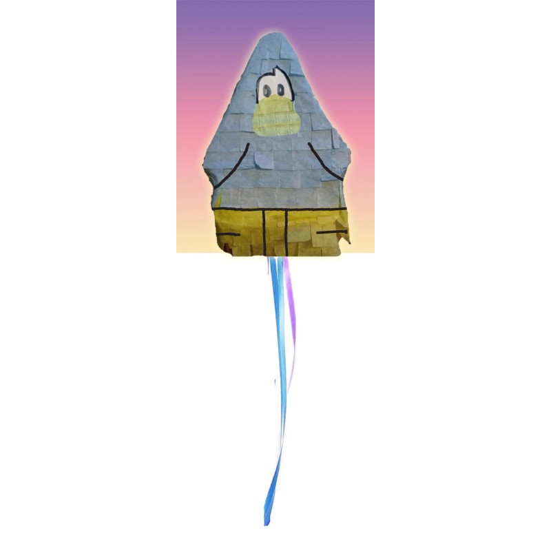 "Handmade" MINI PINATA PENGUIN BIRTHDAY BIRD TOY DECORATIONS CUTE PULL