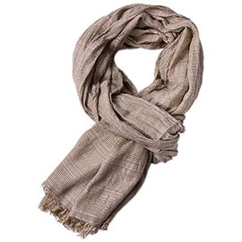 Runtlly Men's Soft Lightweight Scarves Warm Crinkle Fashion Warm Autumn Winter Scarf LightKhaki